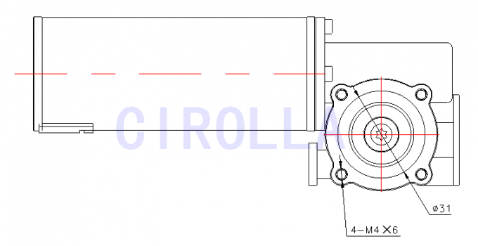 SGS del CCC del CE del motor del actuador de desplazamiento del motor eléctrico de cristal redondo de la puerta/de la cerradura de puerta
